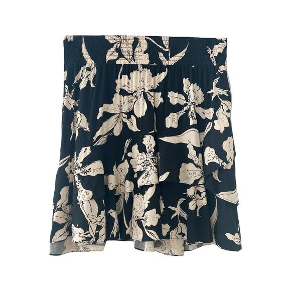 Cabi Floral Tiered Mini Skirt Sz M - Picture 2 of 6